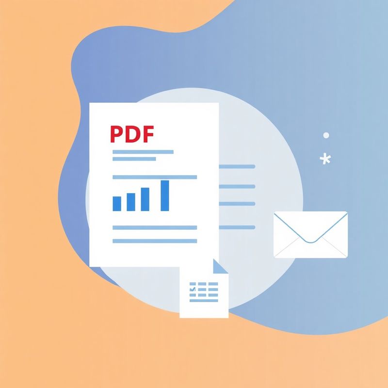 Ilustrație a rapoartelor PDF automatizate și livrării prin e-mail